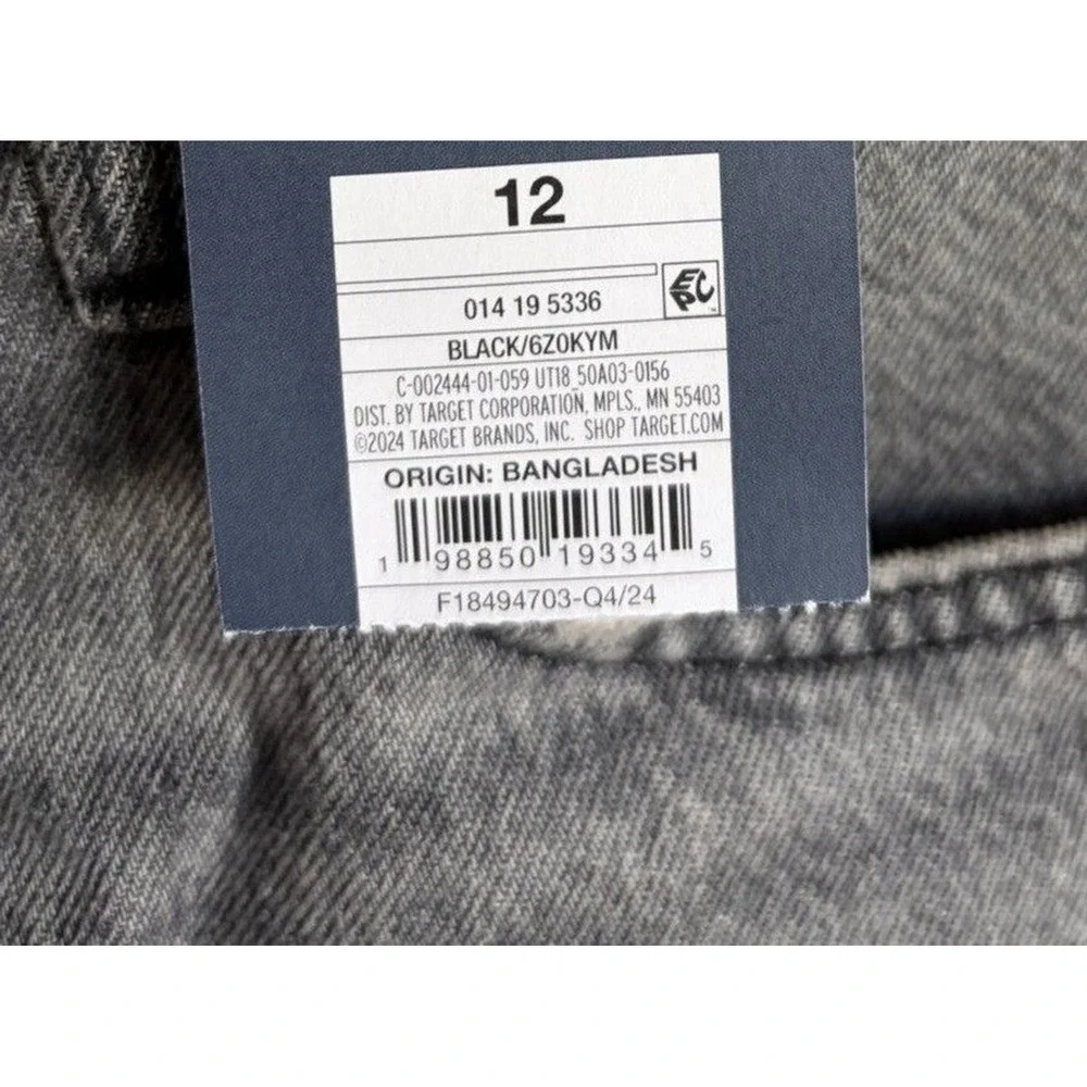 Universal Thread‎ Womens Sz 12 High Rise Mini Shorts Charcoal Gray Cutoff Button